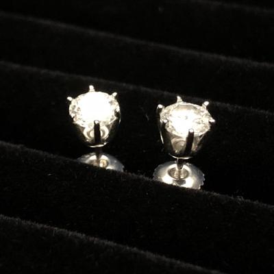 14k White Gold & Diamond Earrings - Retail ~ $10,000