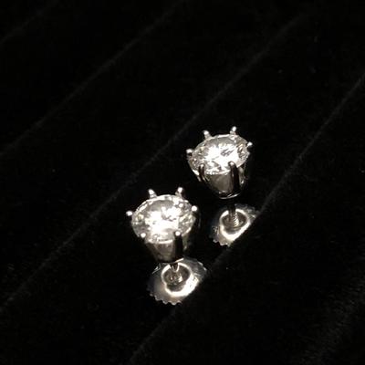 14k White Gold & Diamond Earrings - Retail ~ $10,000