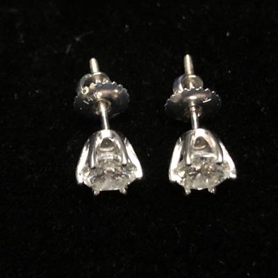 14k White Gold & Diamond Earrings - Retail ~ $10,000