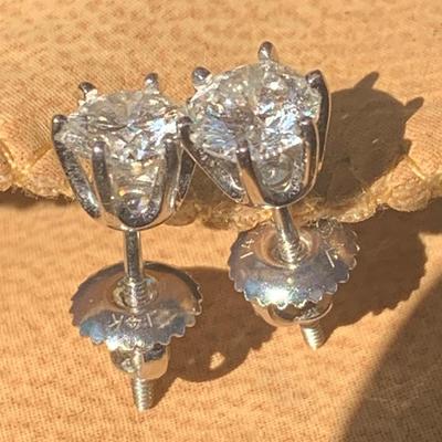 14k White Gold & Diamond Earrings - Retail ~ $10,000
