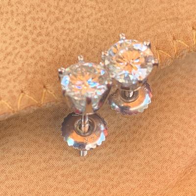 14k White Gold & Diamond Earrings - Retail ~ $10,000