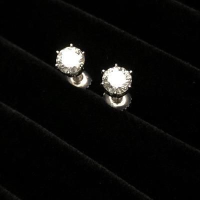 14k White Gold & Diamond Earrings - Retail ~ $10,000