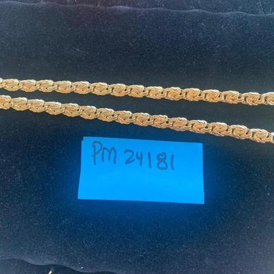 18” Thick Braided 18k Gold Necklace - 36 grams