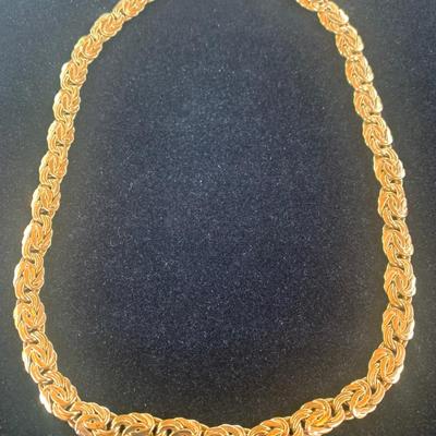 18” Thick Braided 18k Gold Necklace - 36 grams