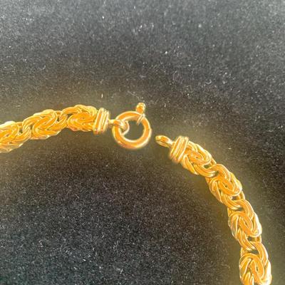 18” Thick Braided 18k Gold Necklace - 36 grams