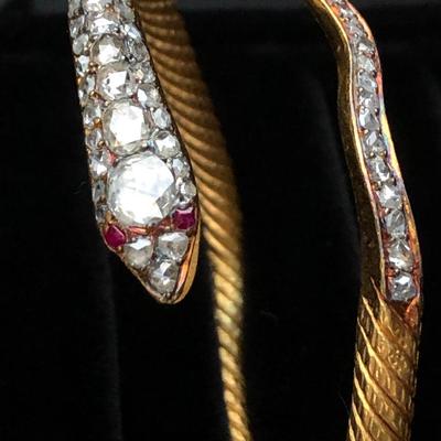 Heavy Snake Bangle Bracelet