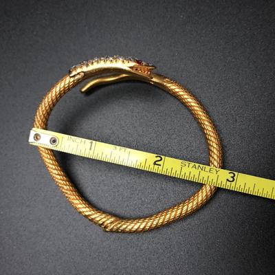 Heavy Snake Bangle Bracelet