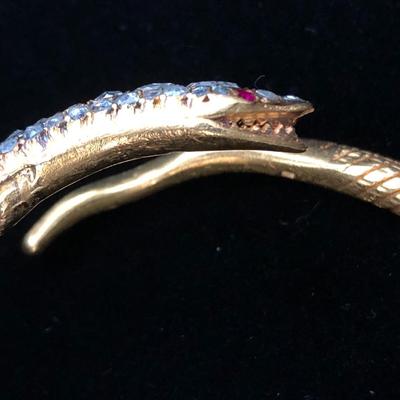 Heavy Snake Bangle Bracelet