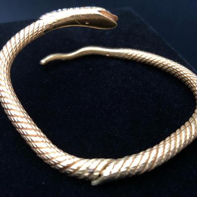 Heavy Snake Bangle Bracelet