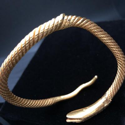 Heavy Snake Bangle Bracelet