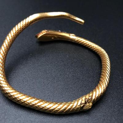 Heavy Snake Bangle Bracelet