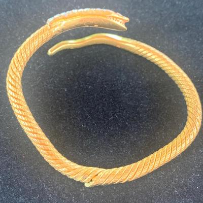 Heavy Snake Bangle Bracelet