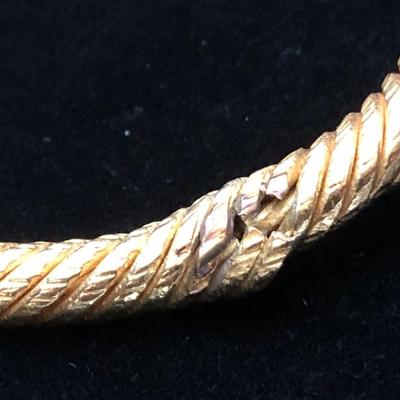Heavy Snake Bangle Bracelet