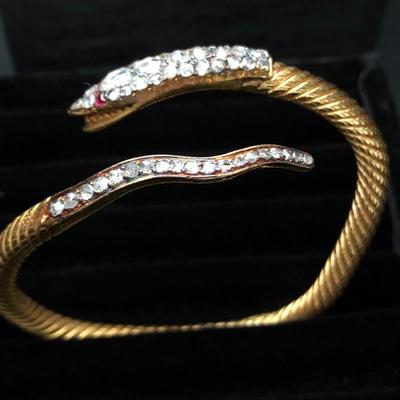 Heavy Snake Bangle Bracelet