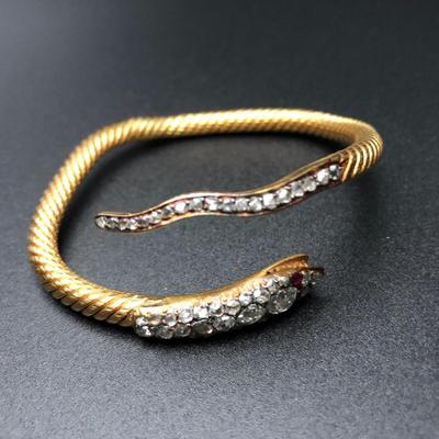 Heavy Snake Bangle Bracelet