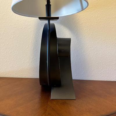 CONTEMPORARY IRON ARCHED LAMP