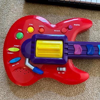 TOY GUITAR AND KEYBOARD