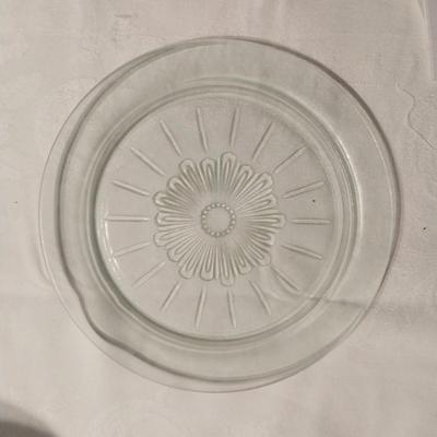 PINK AND GREEN DEPRESSION GLASS-PORCELIAN BOWL WITH LID
