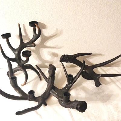 ANTLER CANDLE HOLDERS