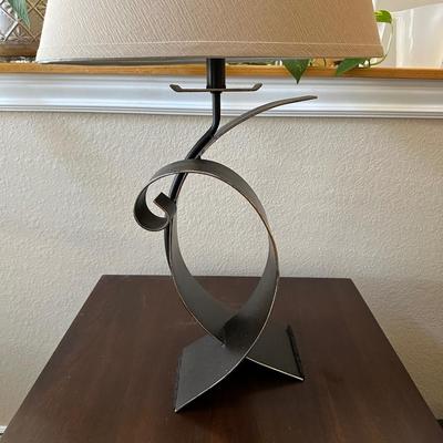 CONTEMPORARY IRON ARCHED LAMP