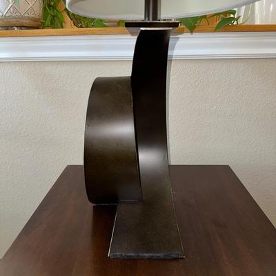 CONTEMPORARY IRON ARCHED LAMP