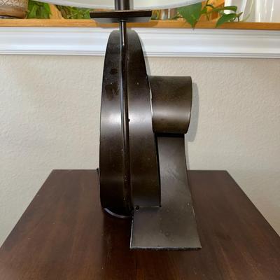 CONTEMPORARY IRON ARCHED LAMP