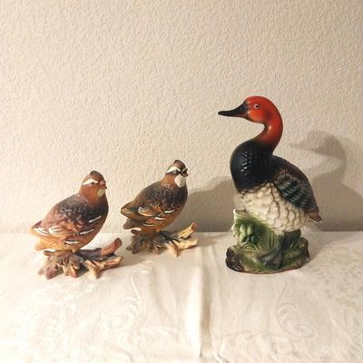 COLLECTIBLE DUCK AND PHEASENT