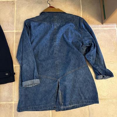 COLDWATER CREEK DENIM JACKET AND LL BEAN COAT (XL)