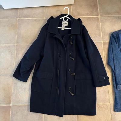 COLDWATER CREEK DENIM JACKET AND LL BEAN COAT (XL)