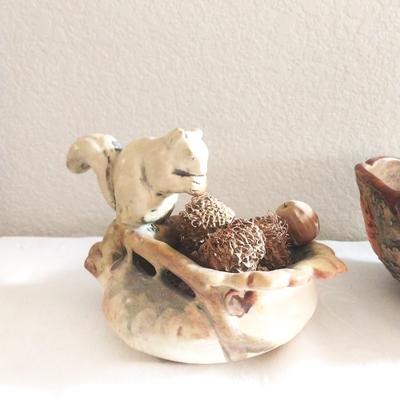 TWO SQUIRREL BOWLS