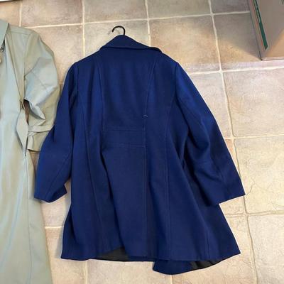 ANNE KLEIN WOOL COAT AND LONDON FOG COAT (XL)
