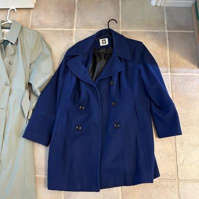 ANNE KLEIN WOOL COAT AND LONDON FOG COAT (XL)