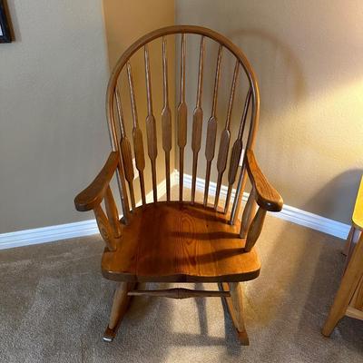 SOLID WOOD SEWING ROCKER