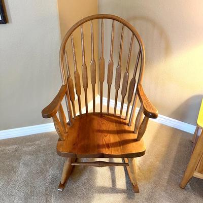 SOLID WOOD SEWING ROCKER
