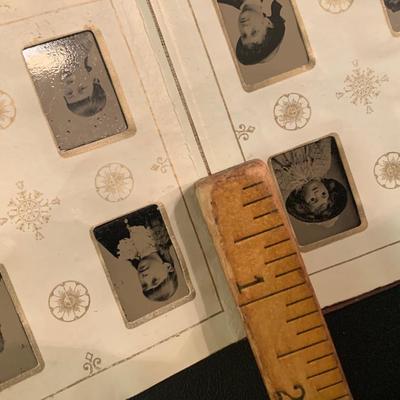 Antique Miniature Tin Type Photo Album