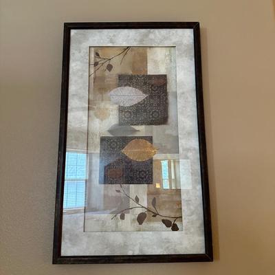 A UNIQUE FRAMED PICTURE AND A FAUX ZEN GARDEN