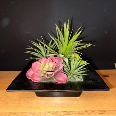 A UNIQUE FRAMED PICTURE AND A FAUX ZEN GARDEN