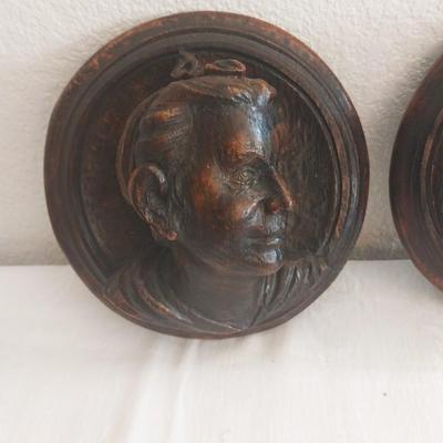 WOODEN CARVED WALL HANGINGS