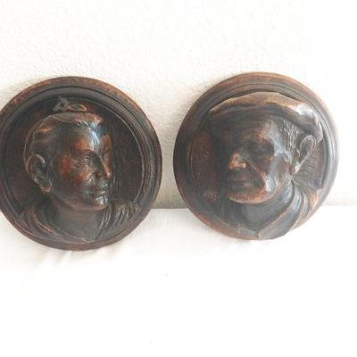 WOODEN CARVED WALL HANGINGS