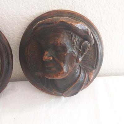 WOODEN CARVED WALL HANGINGS