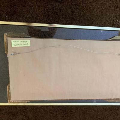 1920s Pastel Landscape Framed