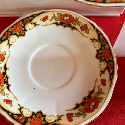 Black and flowered China