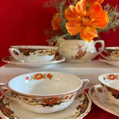 Black and flowered China