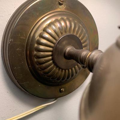 Electrified Wall Mount Brass Oil Lamp