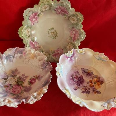 Three elegant serving