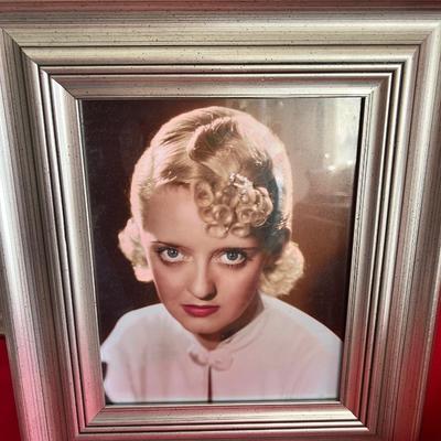 Three Bette Davis pictures beautifully framed