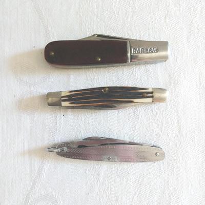 BARLOW POCKET KNIFE AND TWO OTHERS