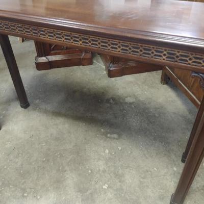 Mahogany Finish Console Table