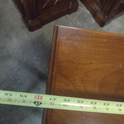 Mahogany Finish Console Table