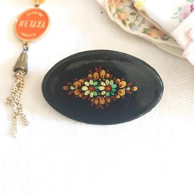 LADIES HANKIES-BROOCH-TRINKET BOX AND MORE